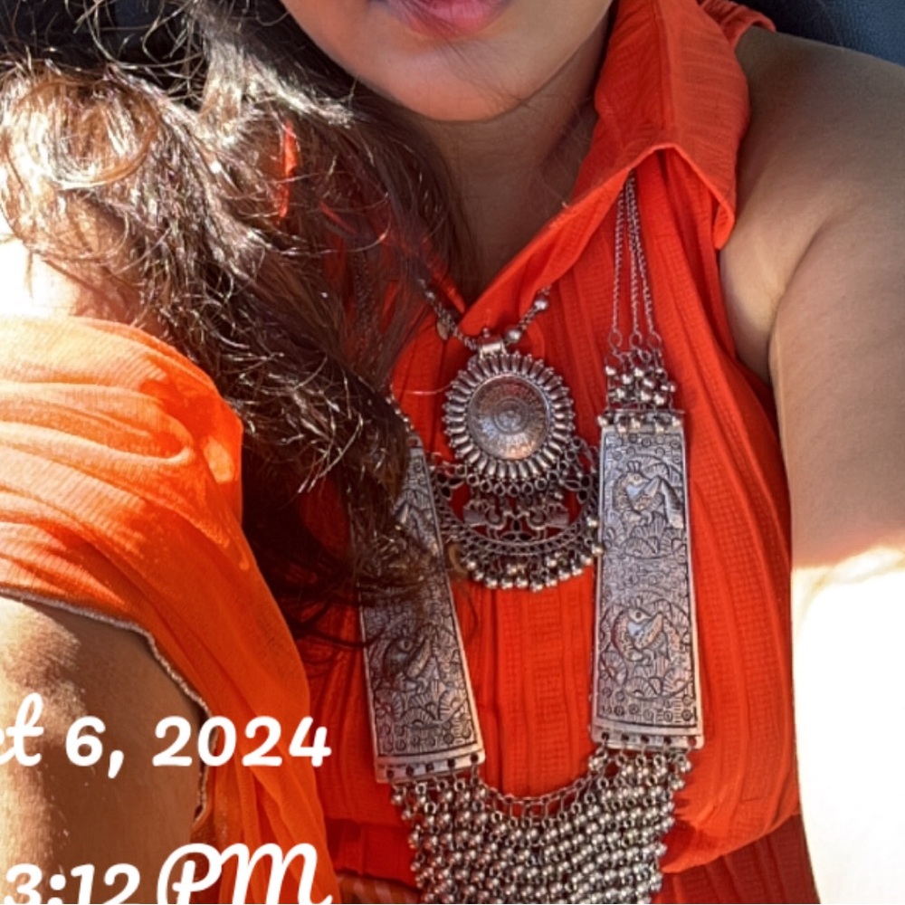 Buy this look- blouse, skirt, jewellery
